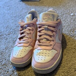 Nike Pastel Pink and White Athletic Shoes